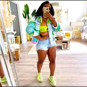 Paisley print Jean Jacket